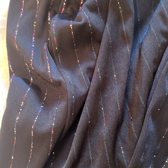 MARC JACOBS Glitter Pinstripe Dress Glitter-embellished Stretch-knit Size XS - Picture 17 of 17